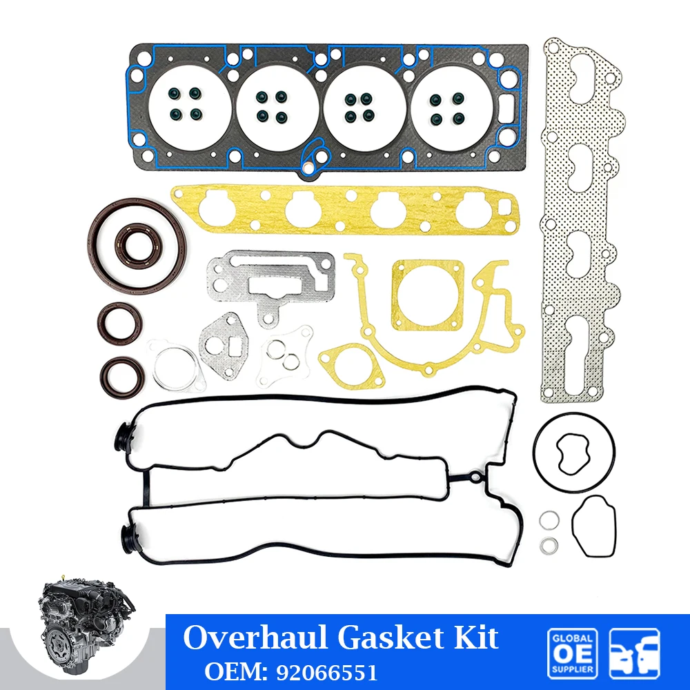 

Комплект прокладок для капитального ремонта двигателя для Buick Regal 2,0 Optra Daewoo Chevrolet Optra, автомобильные аксессуары, полный ремонтный комплект прокладок 92066551