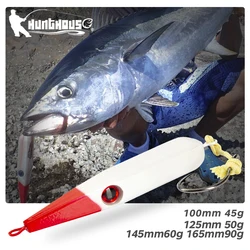 Hunthouse Pencil Lure 100mm/45g GT Lure Artificial Jackbait Sinking For Trolling Fishing Hard Bait For Bass Bluefish Tuna Tackle