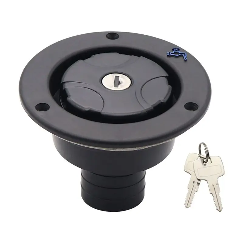 

ABQB-Lockable Filler Neck For Water Tanks Caravan Fresh Water Fill Hatch Inlet Camper Trailer Tank Caps RV Accessory