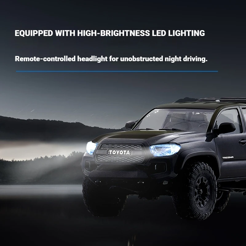 FMS تاكوما محاكاة 1/24 FCX24M متناسب عالية منخفضة السرعة التحكم عن بعد مركبة RC على الطرق الوعرة سيارة تسلق سيارات لعبة