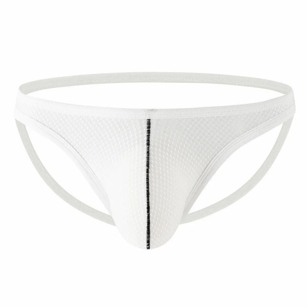 Men Backless G-String Underwear Bulge Pouch Low Waist Solid Mesh Thongs Briefs Breathable Ultrathin Gay Underwear Men Jockstrap