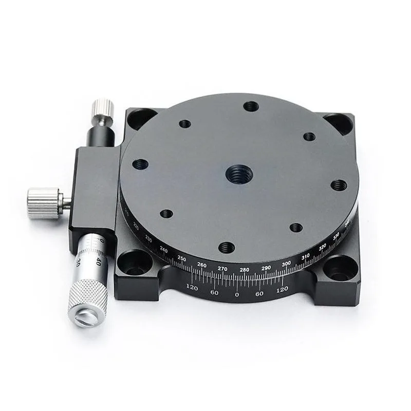 New R-axis 360-degree manual rotation sliding table fine-tuning small precision micro platform