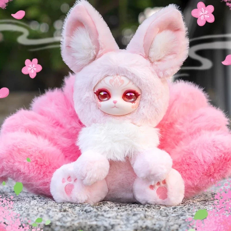 

Auspicious Nine Tails Series Blind Box Mystery Box Cute Anime Figure Cute Trendy Toy Room Decorative Collection Suprise Gift Toy