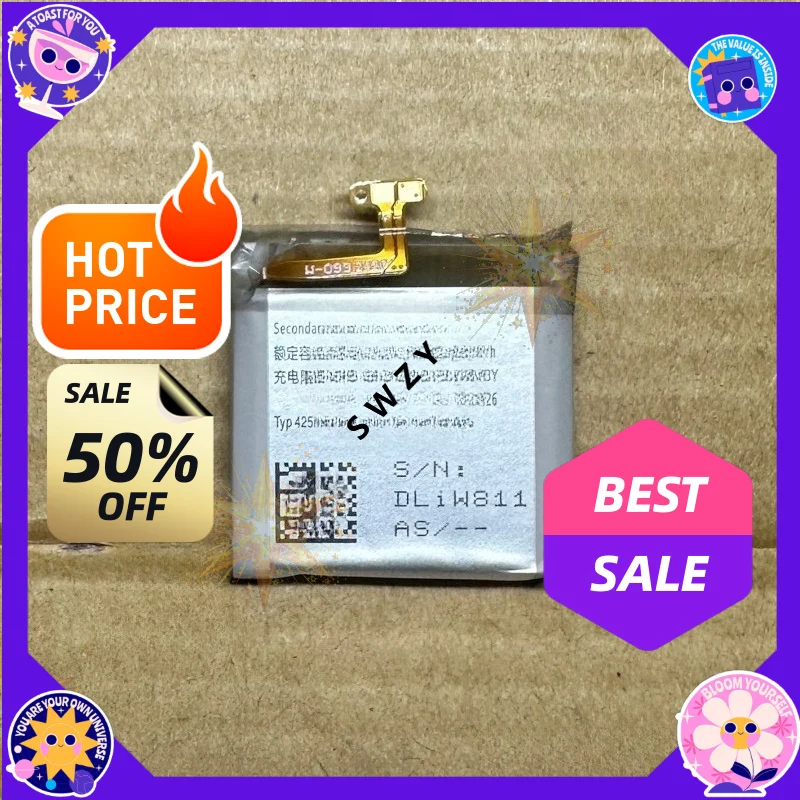 SWZY  Hight Quality Battery 417mAh EB-BR965ABY Battery for Samsung  Galaxy Watch 6 Classic 47MM Watch Battery