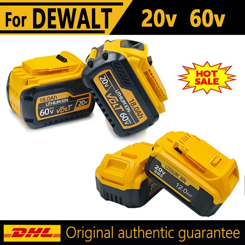 

New For Dewalt 20V6.0ah 8.0ah 12.0ah 60V12.0Ah 18.0Ah Battery Compatible with DCB200 DCB204 DCB205 DCF880 DCF885Impact Drivers
