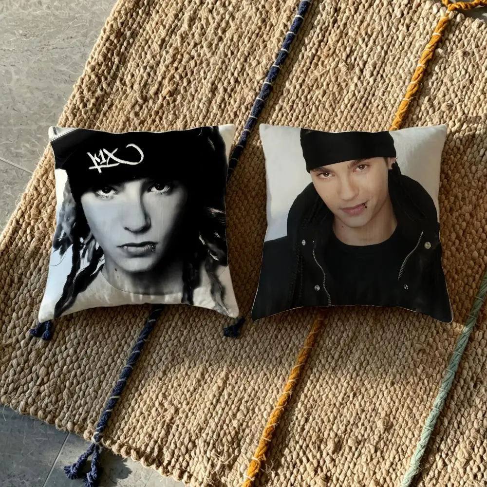 Musician Tom Kaulitz Cushion Cover fabric soft furnishing,Pillowcase,  cushion cover, sofa pillow, home