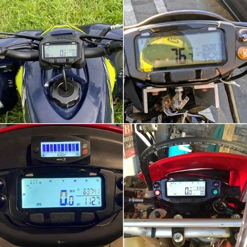 Super Sale Motorcycle Universal LCD Speedometer 752-119 for KTM Honda Yamaha