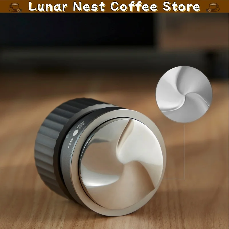 Hero Gravity Coffee Distributor Tamper 58mm Adjustable Spring-Loaded Espresso Tamper For Portafilter Home Barista Gift Coffee