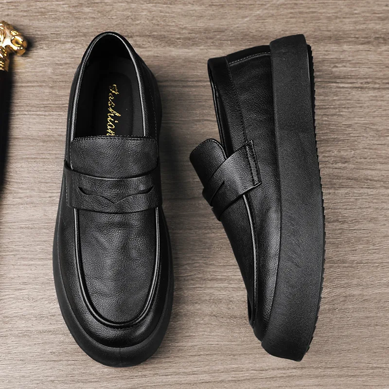 

Men's Loafers, Spring, Large Size, Round Toe, Men's Slip-On Shoes, Casual Shoes, Simple, Lightweight, Slip-On Shoes 2026