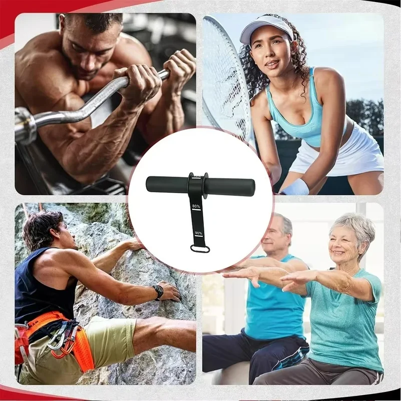 Adjustable Forearm Strength Trainer Wrist Roller for Home Workout Thickened Non-Slip Handle Belt Upper Body Fitness Equipment - view 6