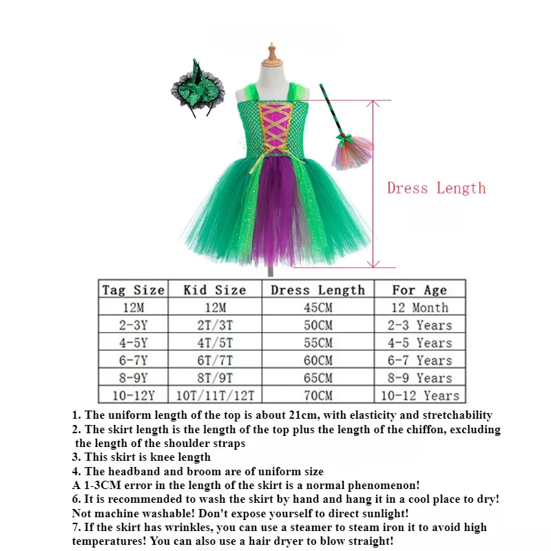 الفتيات هالوين بريق توتو التنانير الطفل الباليه تول pettiskirts مع قبعة الساحرة المكانس الاطفال تأثيري ملابس تنكرية للحفلات القماش
