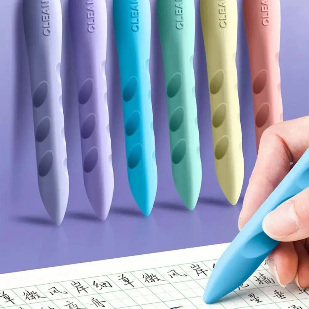 

3PCS/Box Double Head Hole Eraser Large Size Posture Correction Pencil Eraser Kawaii Dustless Traceless Eraser
