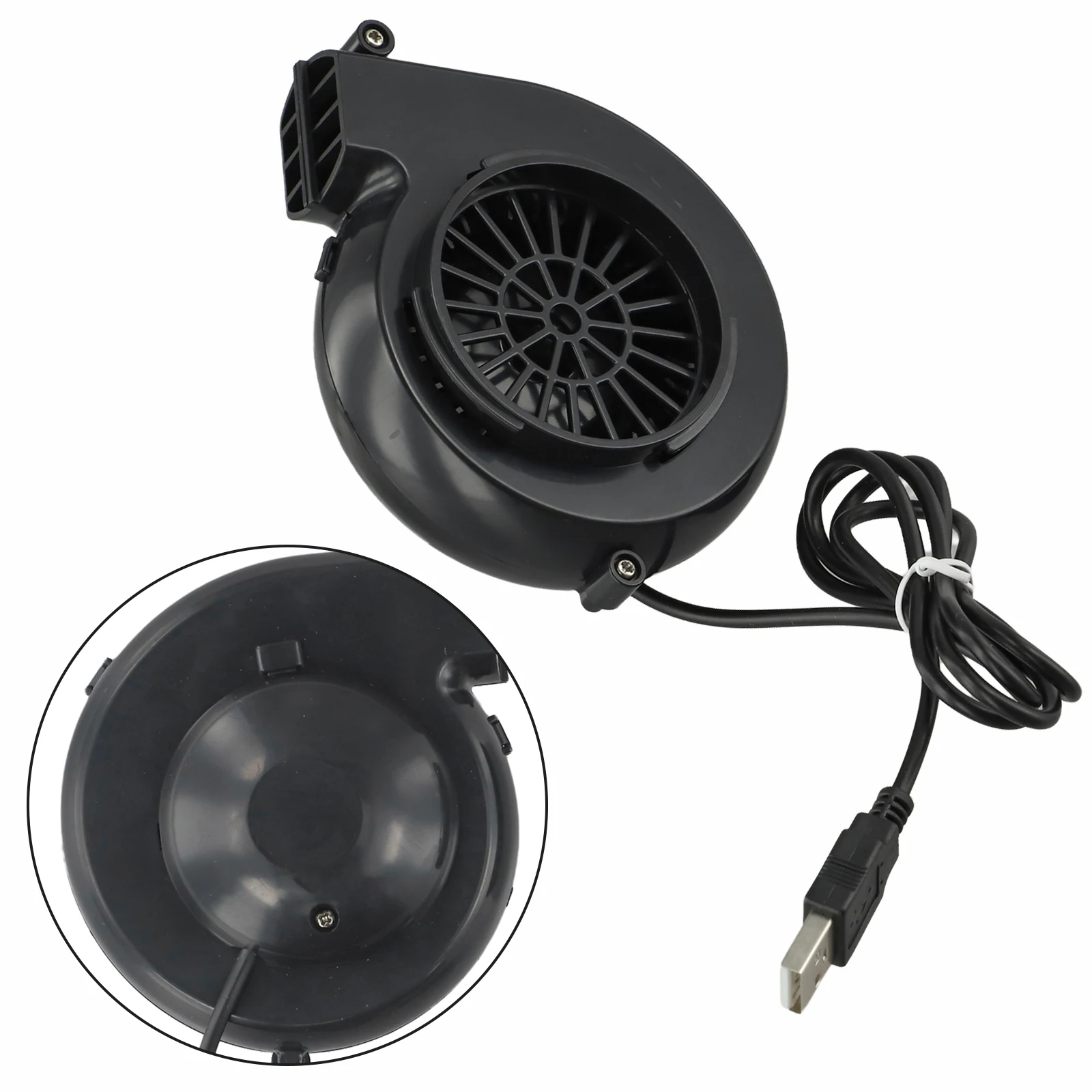 Miniventilador inflable negro de 6V, 8900RPM, muñeca de dibujos animados, disfraz inflable, ventilador centrífugo, bomba de aire sin batería, 1 ud.