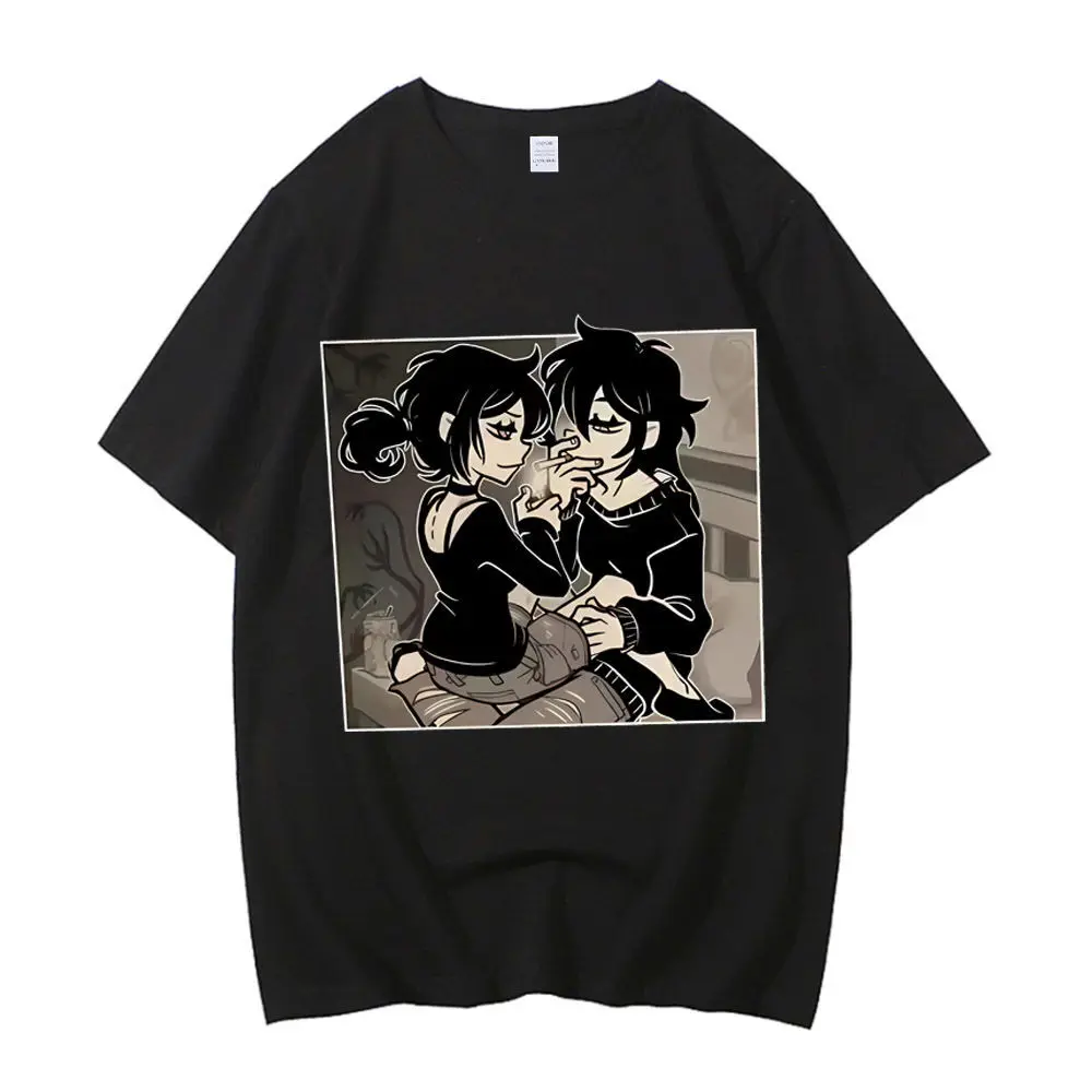 The Coffin of Andy and Leyley Game Graphic T‑Shirt Andrew Ashley Print Men Women Casual Short Sleeve Unisex Streetwear Tees Tops