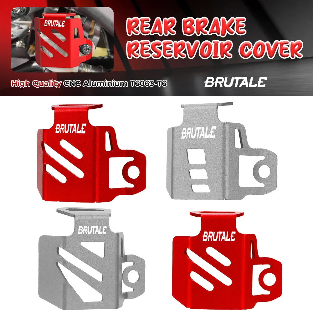 

For MV Agusta 675 800 Brutale 800 1000 Turismo Veloce Motorcycle Rear Brake Fluid Tank Oil Cup Reservoir Guard Cover Protector