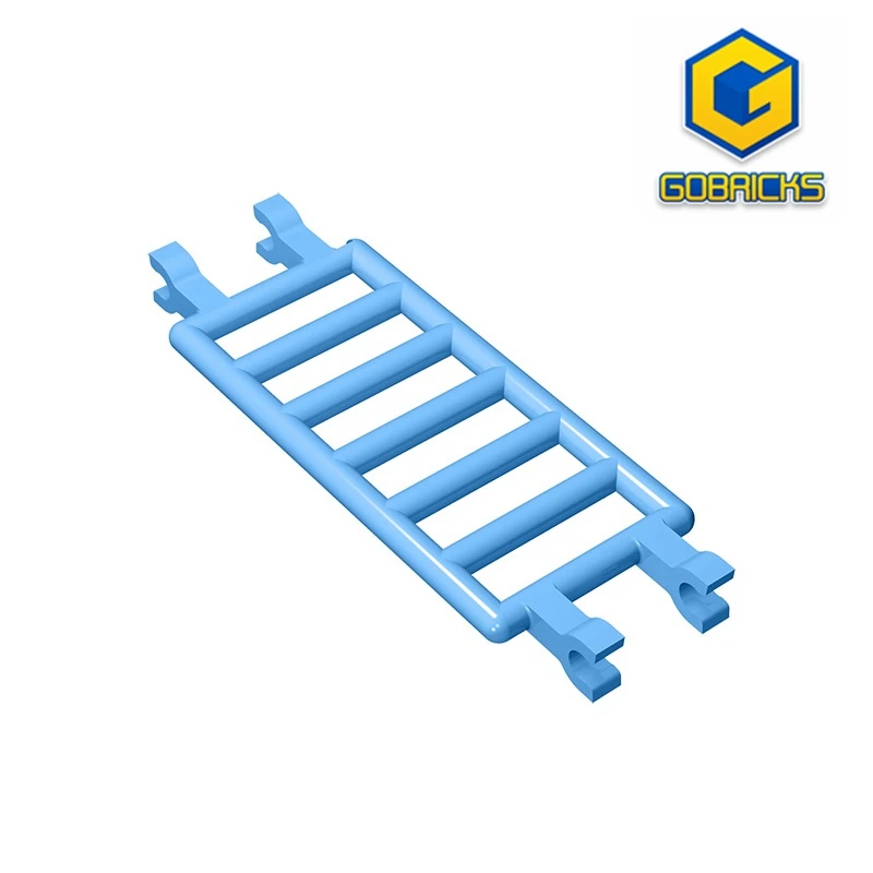 MOC PARTS GDS-987  Bar 7 x 3 with Quadruple Clips (Ladder) compatible with lego 30095 toys Assembles Building Blocks Technical