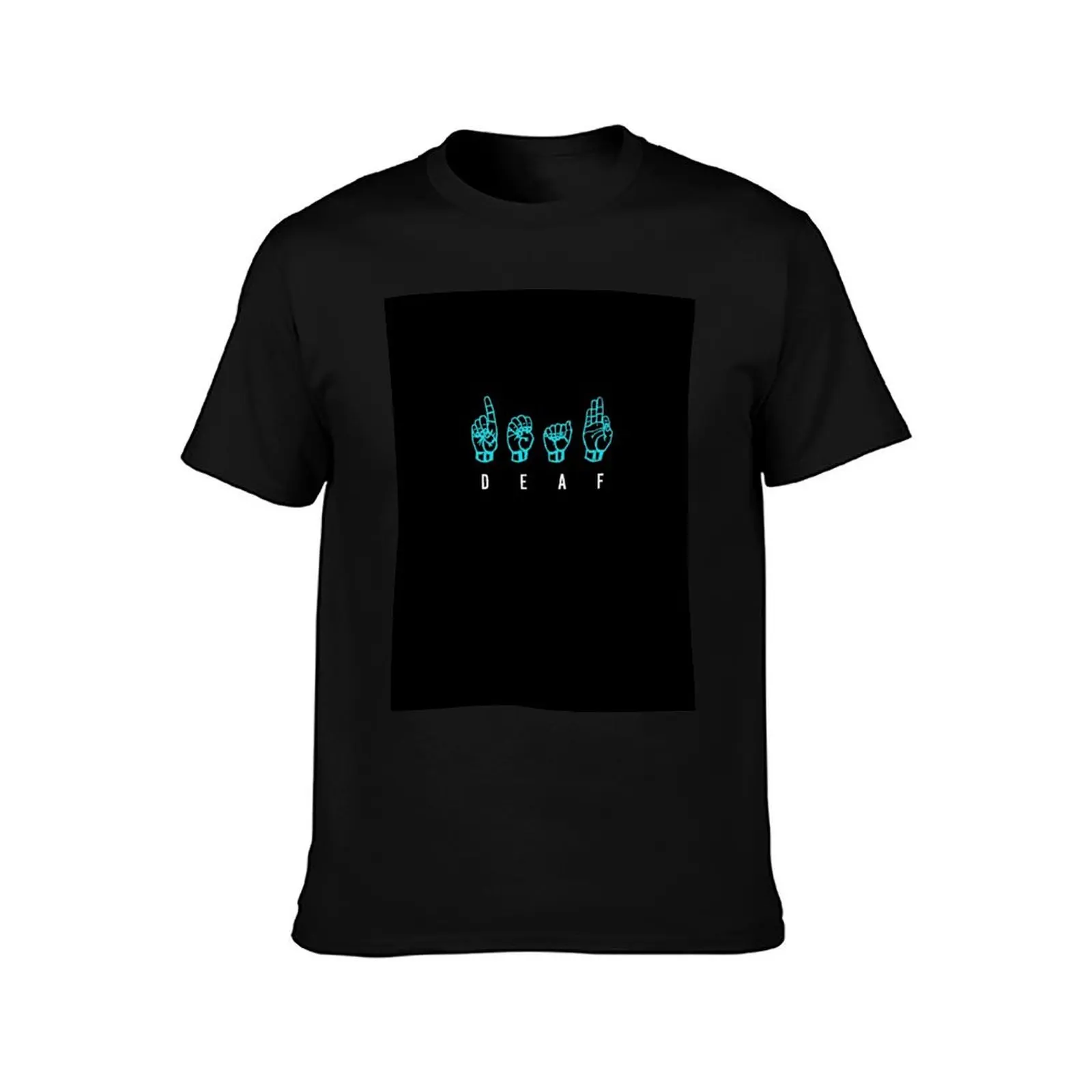 Deaf ASL Fingerspelled T-Shirt Construction Work Tee Shirt T-Shirt