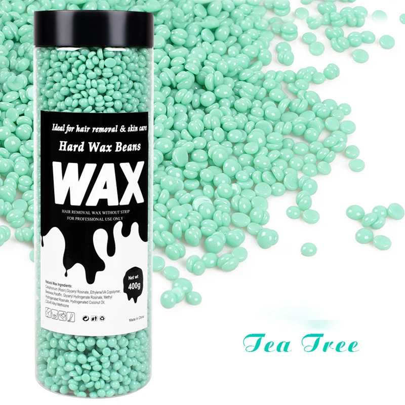 2026 400g Hard Wax Beads, No Strips Needed! Painless Hot Film Wax for Hair Removal, DIY Epilator Waxing for Bikini Face Body view 3