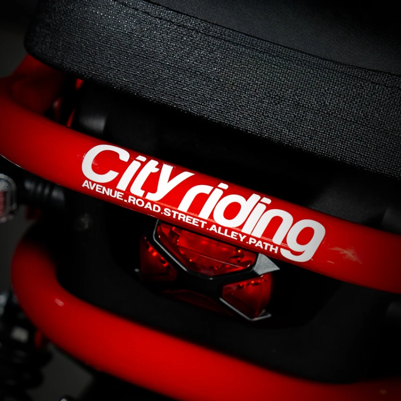 City Ride Letter Car Sticker Vinyl Decal Waterproof Minimalist Graphic for Motorcycle Body Window Vehicle Modification