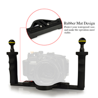 Diving Camera housing Handle Tray Set Flex Arm Bracket Handheld Stabilizer for Seafrogs  SF-PH-02 Sony A7 RIII SIII Olympus TG 7