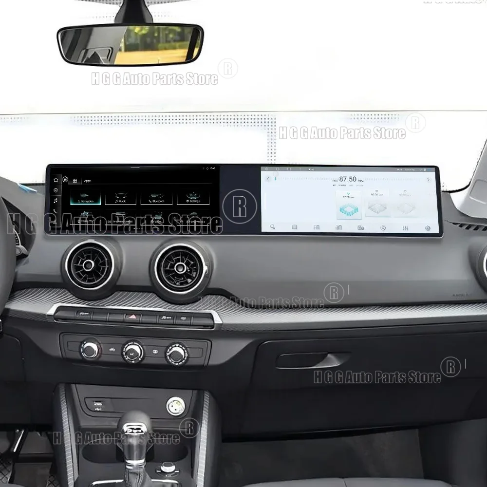 Dual 12.3inch Android 14 GPS For Audi Q2L 2018 2019 2020 Car Radio Touch Screen Multimedia Stereo Player CarPlay Auto Head Unit