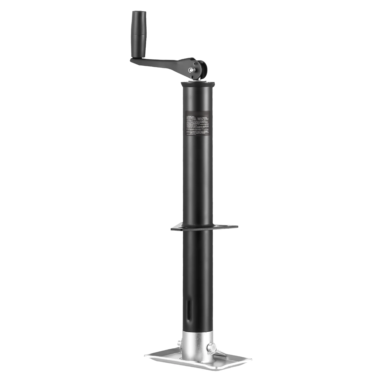 

SucceBuy 2000LBS A-Frame Trailer Jack Stand with Handle & Rectangular Footpad 15in Vertical Travel for RV Horse Utility Trailers