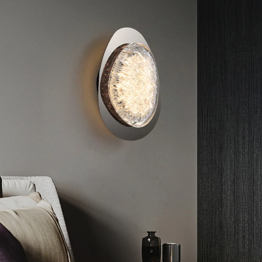 Light Luxury Crystal Cracked Wall Lamp, Now in The Living Room, Bedroom, Bedside, Atmospheric Lighting Fixture