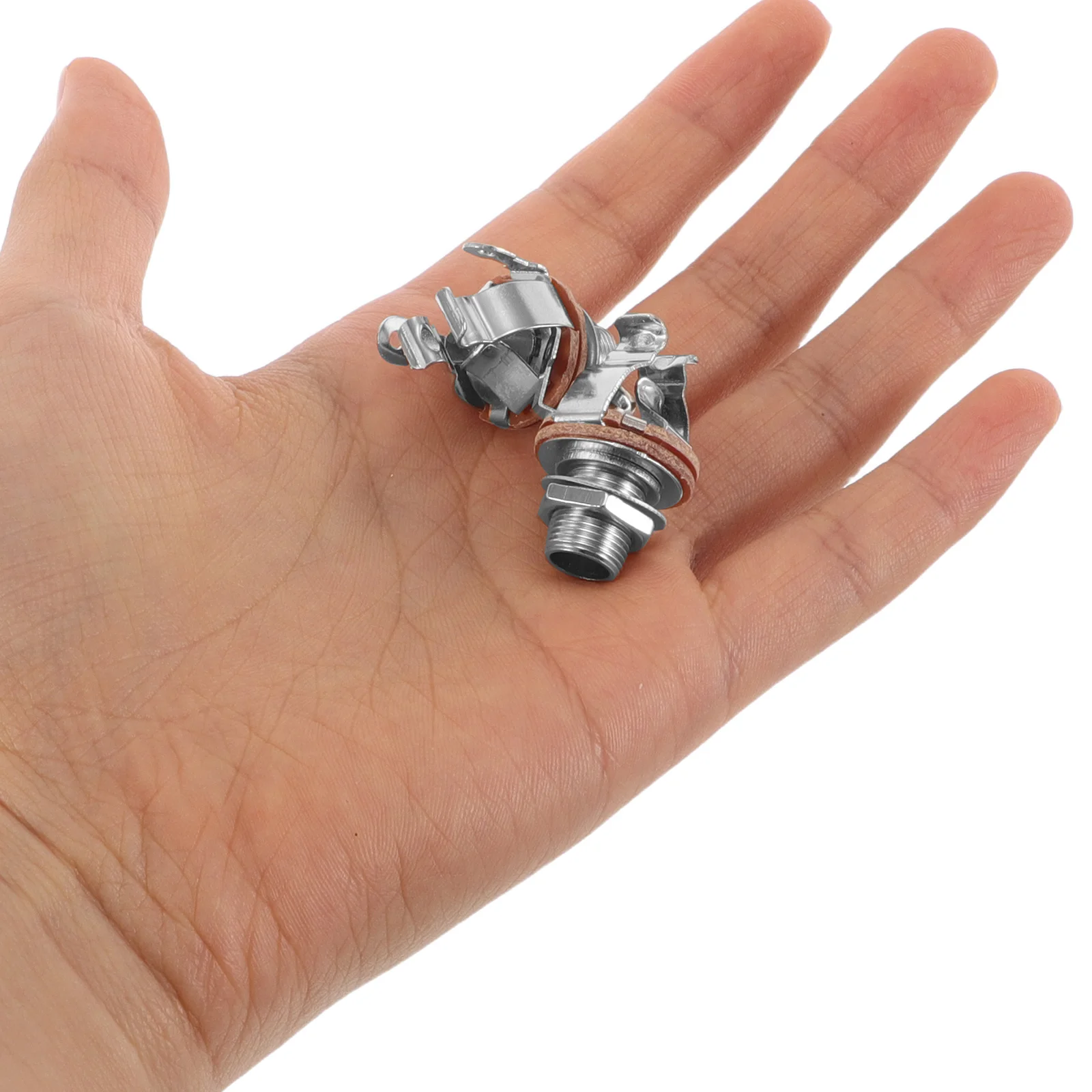 

8pcs Bass Guitar Output Jack Mono Socket Silver Hardware Audio Instrument Connector Stable Contact Repair Accessories For