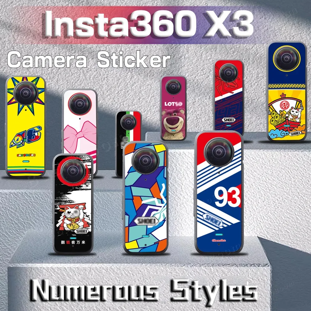 For Insta 360 X3 insta 360 x3 Sticker Waterproofing Panoramic Camera Sticker Scratch-Resistant 3M Decal Fuselage Protective Film