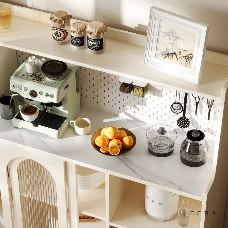 Household solid wood wall integrated dining side cabinet, kitchen cupboard storage cabinet c