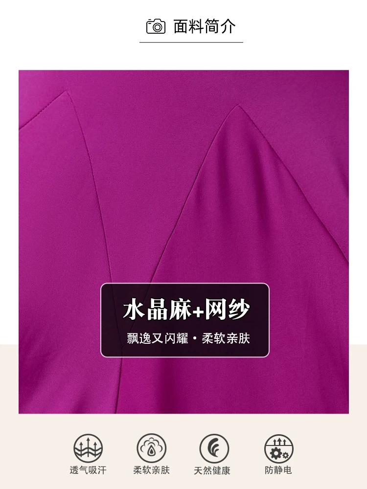 2025 Modern Dance Kleid Damen Neue Gesellschaftstanz Latin Dance Gesellschaftstanz Cha Cha Praxis Performance Kleid 9052