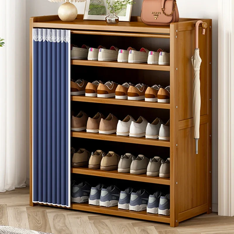 Living Room Wood Shoe Cabinet Organizers Cupboards Shoes Organization Shoe-shelf Tote Bag Furniture Rack Organizer Mats Home