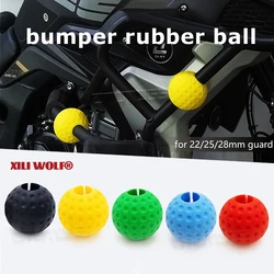 Crash Bar Engine Guard Protector For Harley Nightster 975 Motorcycle 25mm-28mm Bumper Universal Rubber Ball Anti-fall Block