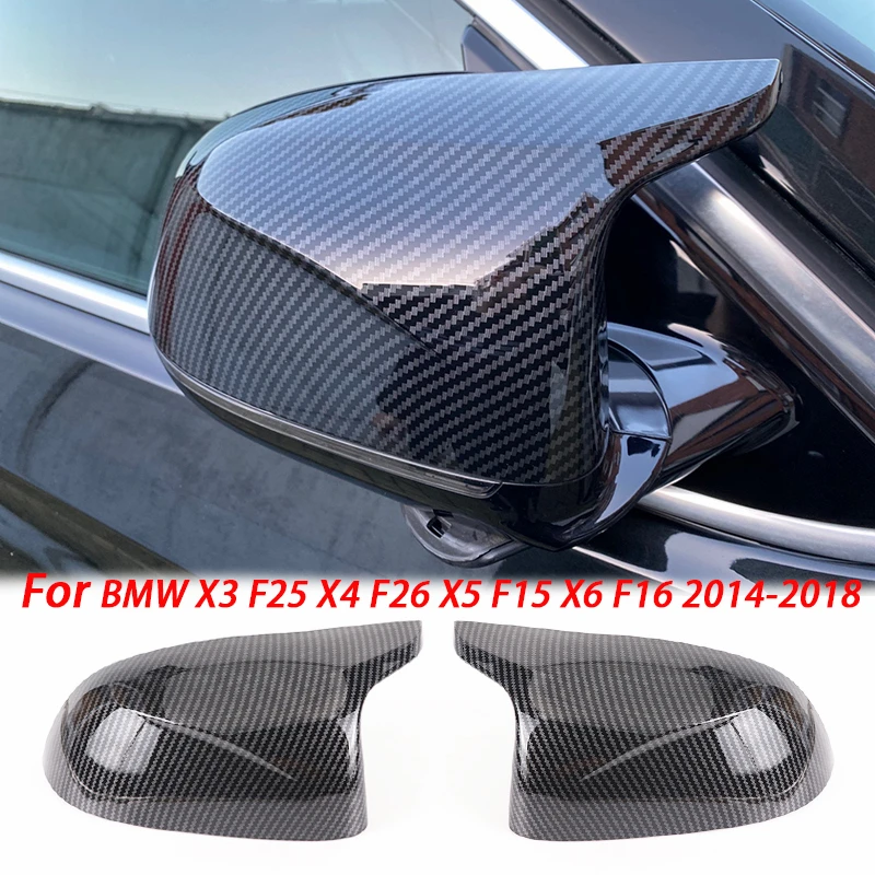 Best Quality Gloss Black Rear View Mirror Cover Cap For BMW F25 X3 F26 X4 F15 X5 F16 X6 2014-2018 Wholesale Quick Delivery