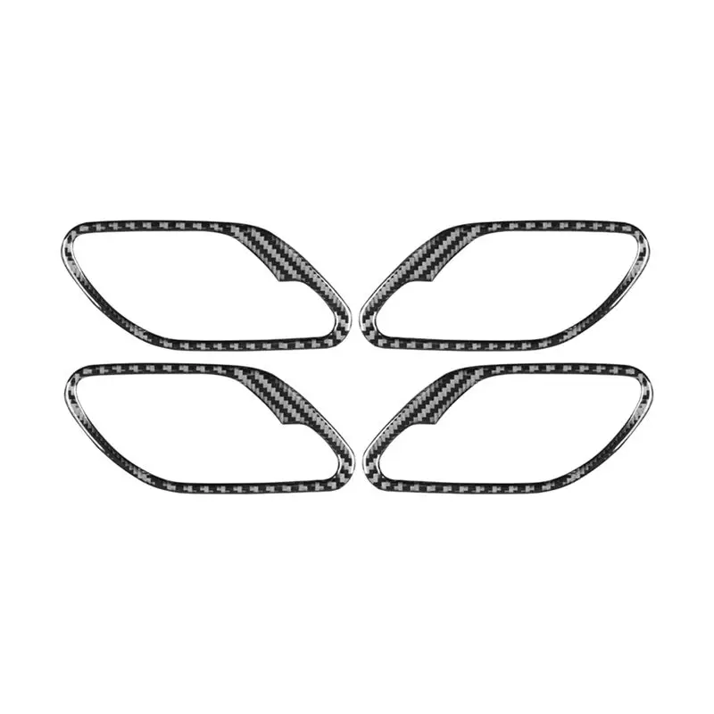 

A30F-For BMW 5 Series E39 1998-2003 Soft Carbon Fiber Car Inner Door Handle Frame Cover Trim Interior Accessories