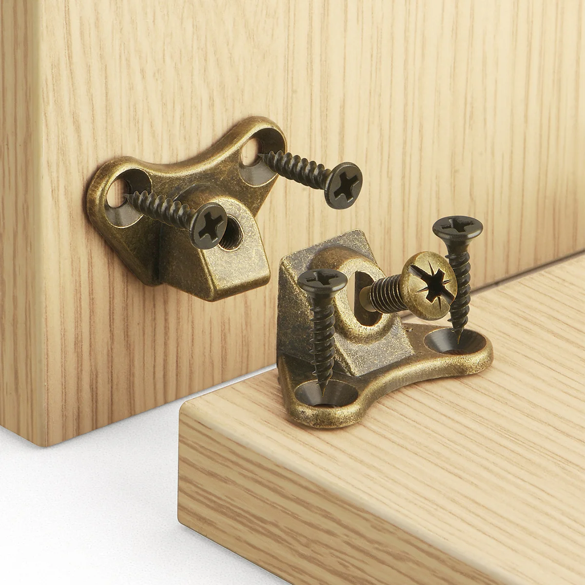 50 Pcs Detachable Support Connectors for Carpentry, Furniture, Drawers, Cabinets and Wardrobes, Furniture Hardware