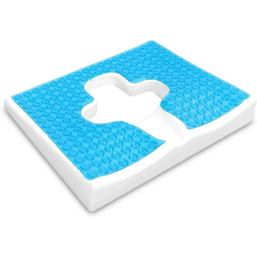 

Anti Bedsore Cushion Breathe Freely Fiber Material Bedsore Cushions for Butt T Shaped Opening Triangular Slope Design Anti Decu