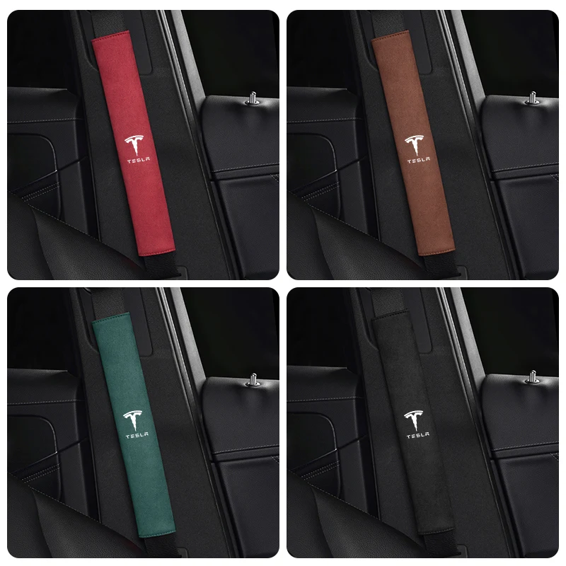 غطاء كتف لحزام مقعد السيارة ، حماية جيدة التهوية ، وسادة أمان لـ Tesla SpaceX ، موديل 3 ، Y ، S ، X ، لفائف بونينا #3