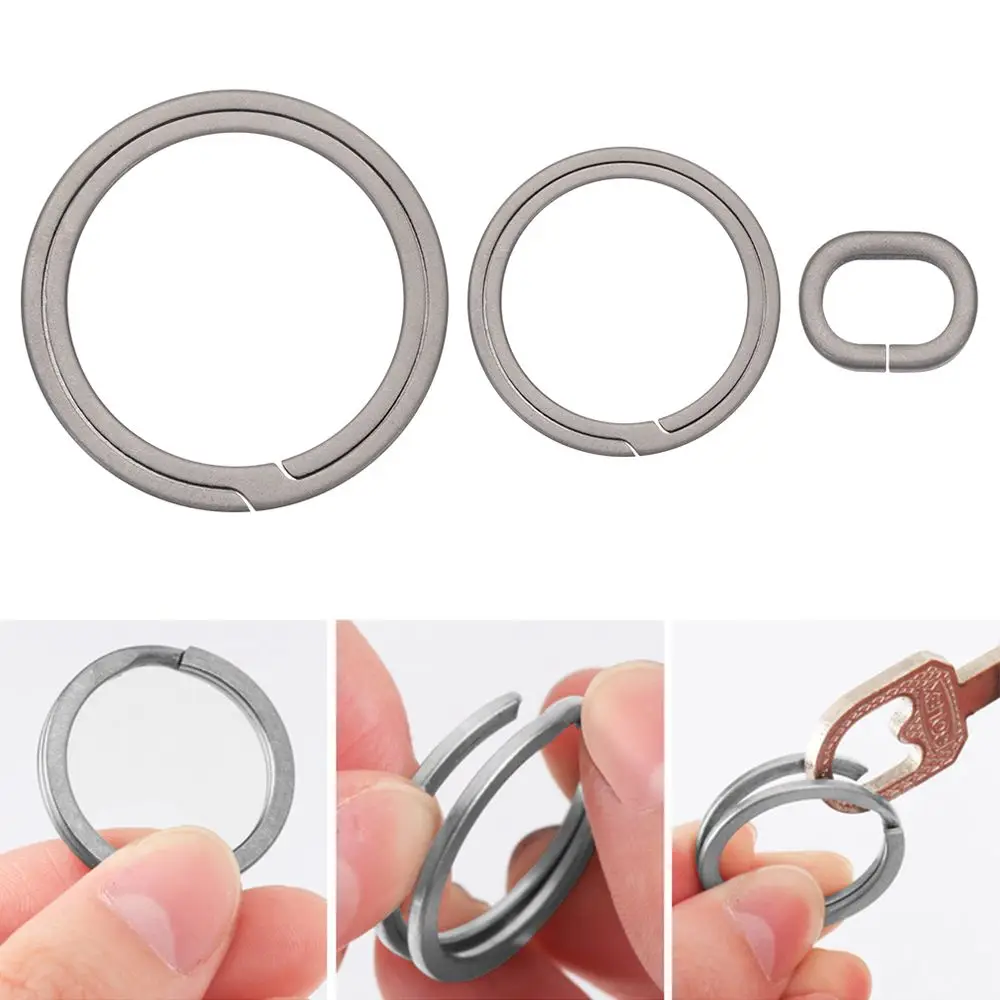 New Real Key Rings Titanium Alloy Super Lightweight Titanium Alloy KeyRings Pendant Male Creativity Gift