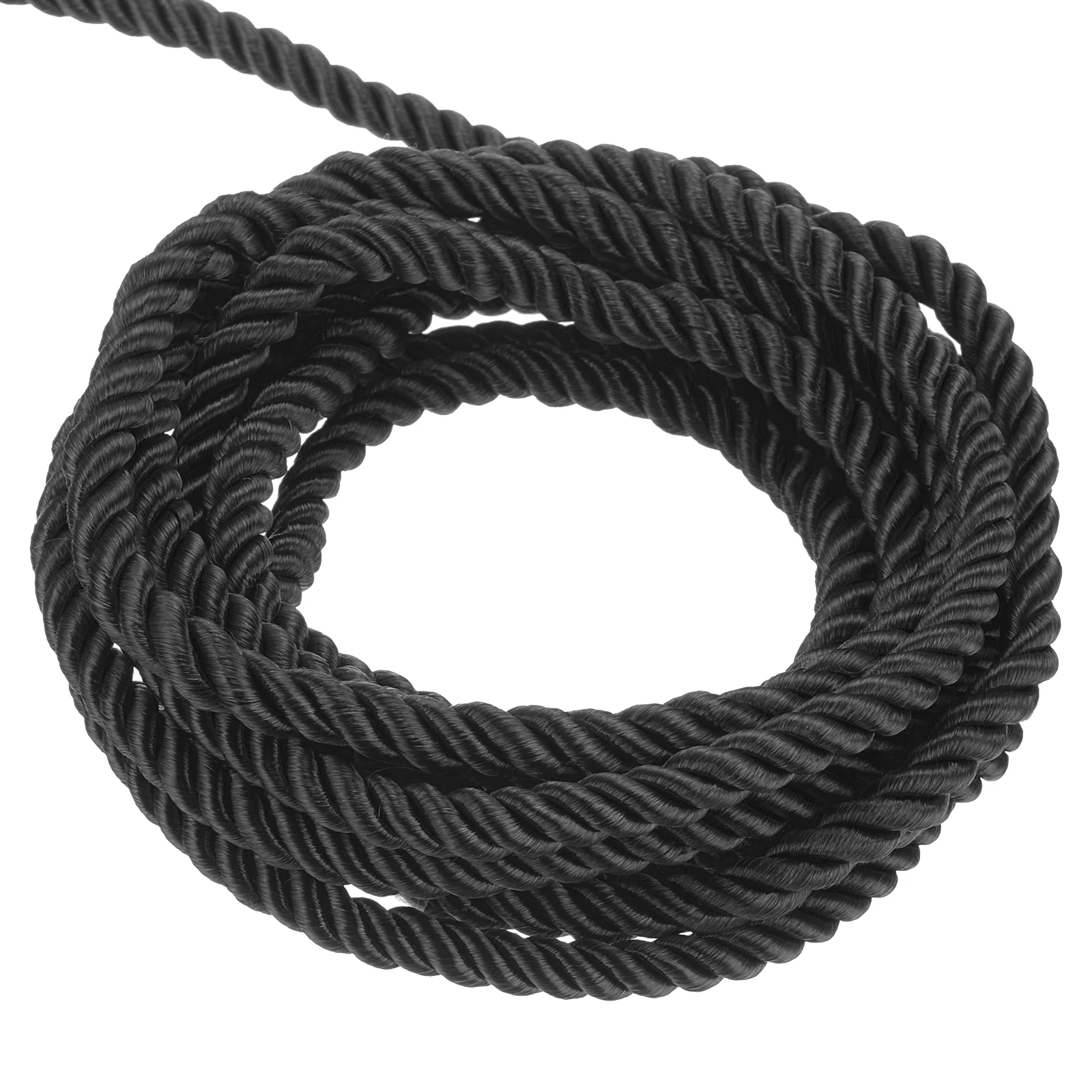 Uxcell Twisted Cord Trim, 22 Yard 5mm 3-Ply Twine Braided Rope Shiny Thread String for Craft Gift Bag Curtain Christmas Decor