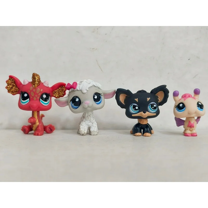 8pcs/lot LPS Toys Littlest Pet Shop Dragon Dog Bee Sheep Animal Figures #5903