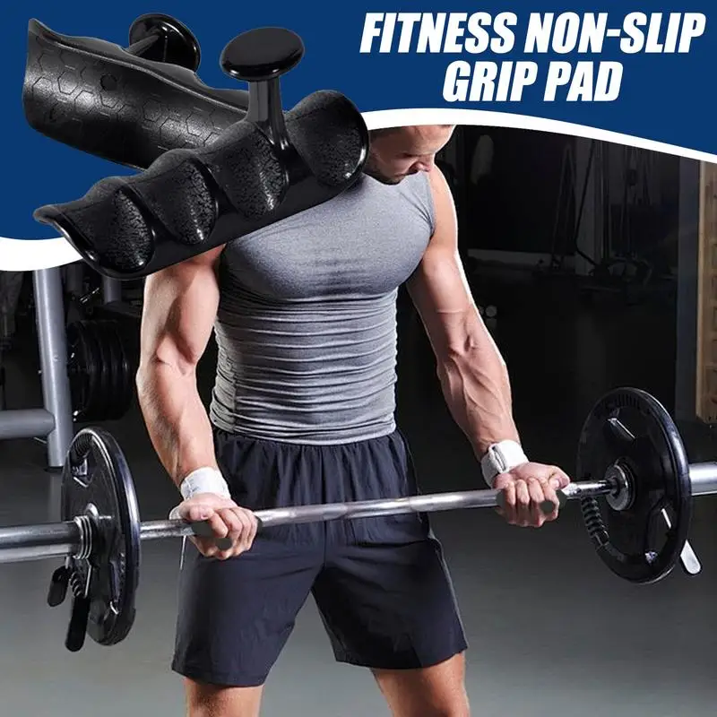 

Ручки для тяжелой атлетики, силиконовый инструмент для фитнеса для становой тяги, ручка для облегчения рук, нескользящая поддержка для тренировок в тренажерном зале, становая тяга для приседаний