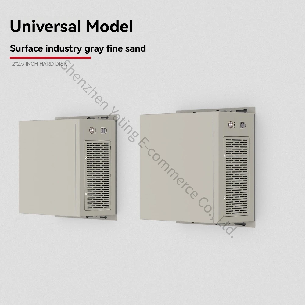 Industrial control chassis,mini wall-mounted type,for visualization servers,supports FLEX power supply,and features air cooling