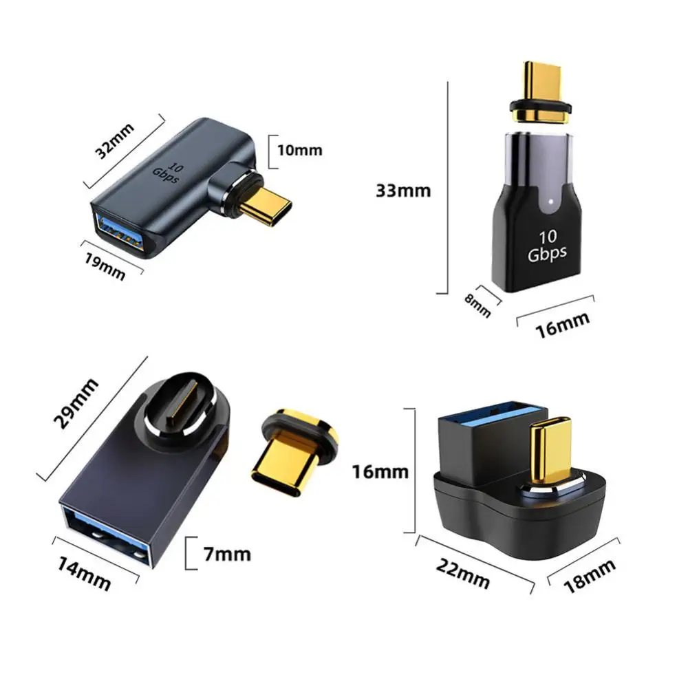 Charging Adapter Usb To Type Cadapter For Tablet 15v/5v 3a 1080p 60hz Phone Accessories Aluminum Alloy For Notebook 10gbps