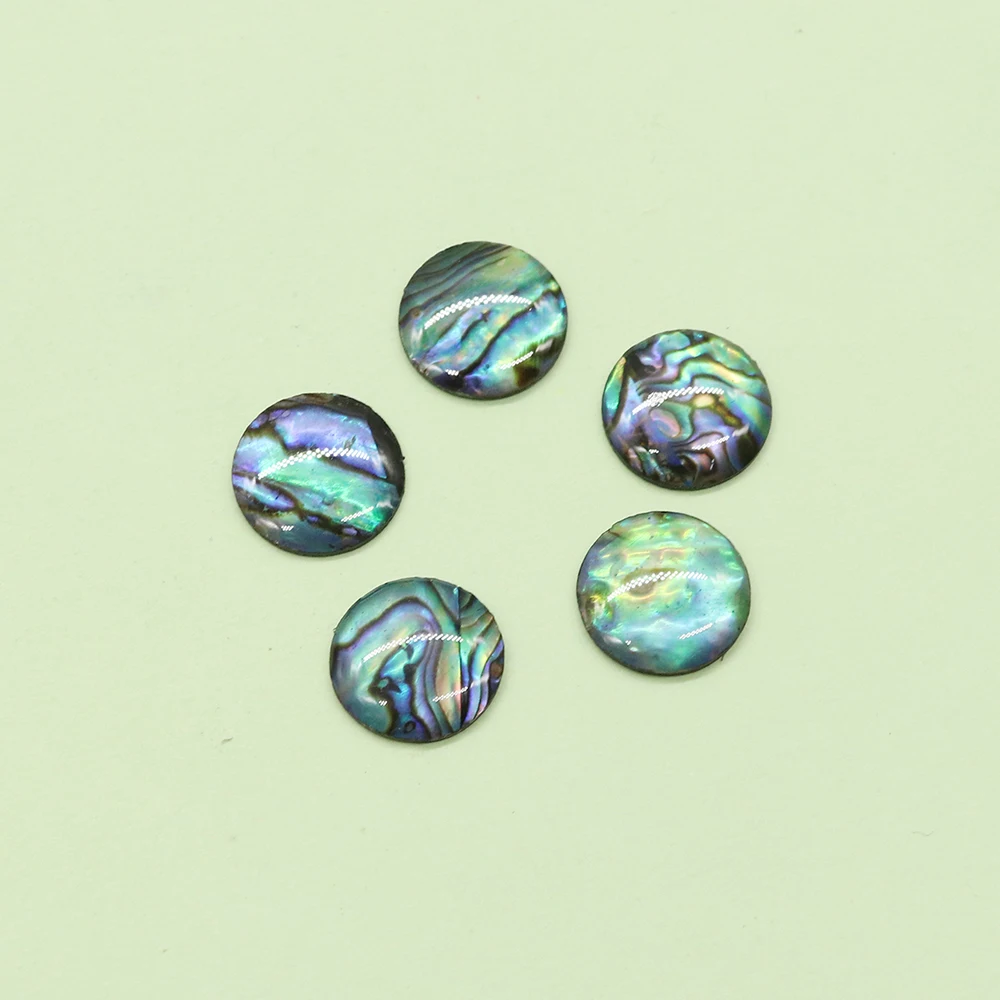 Natural Abalone Shell Beads Abalone Shell Small Round Ring No Hole Beads for Jewelry Making DIY Necklace Earrings Accessories - view 2