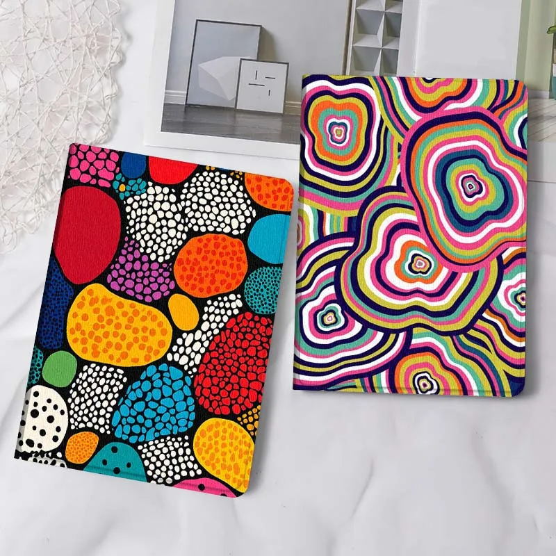 

Colorful Polka Dot Cartoon Gift Tablet Case For Apple iPad Air Pro mini 1 2 3 4 5 6 7 8 9 11 M2 M3 M5 M4 5th 6th 7th 10th 11th