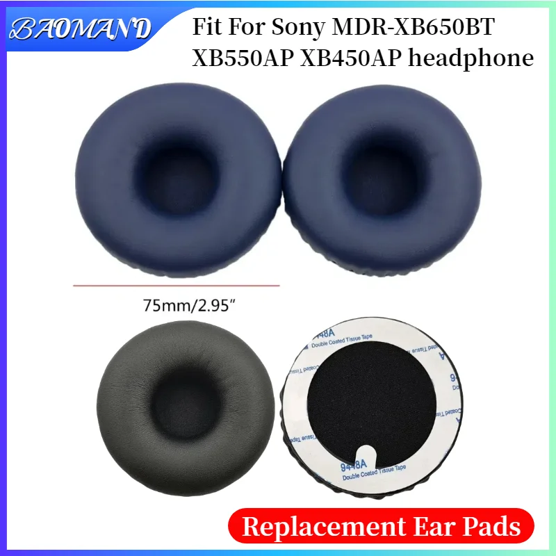 

Replacement Ear Pads Cushion for Sony MDR-XB650BT XB550AP XB450AP Headphones Earpads/Ear Cushions Repair Parts Earmuffs