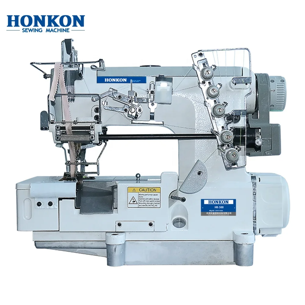 

Trimmer Attaching with Right Hand Side Fabric Direct Drive High Speed Interlock Elastic or Lace Industrial Sewing Machine Honkon