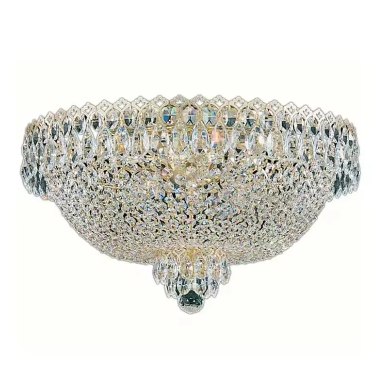 Ceiling Ligh Phube Lighting Large Foyer Entryway Crystal t French Empire Gold Crystal Flush Mounted Light Lighting Pendant lamp