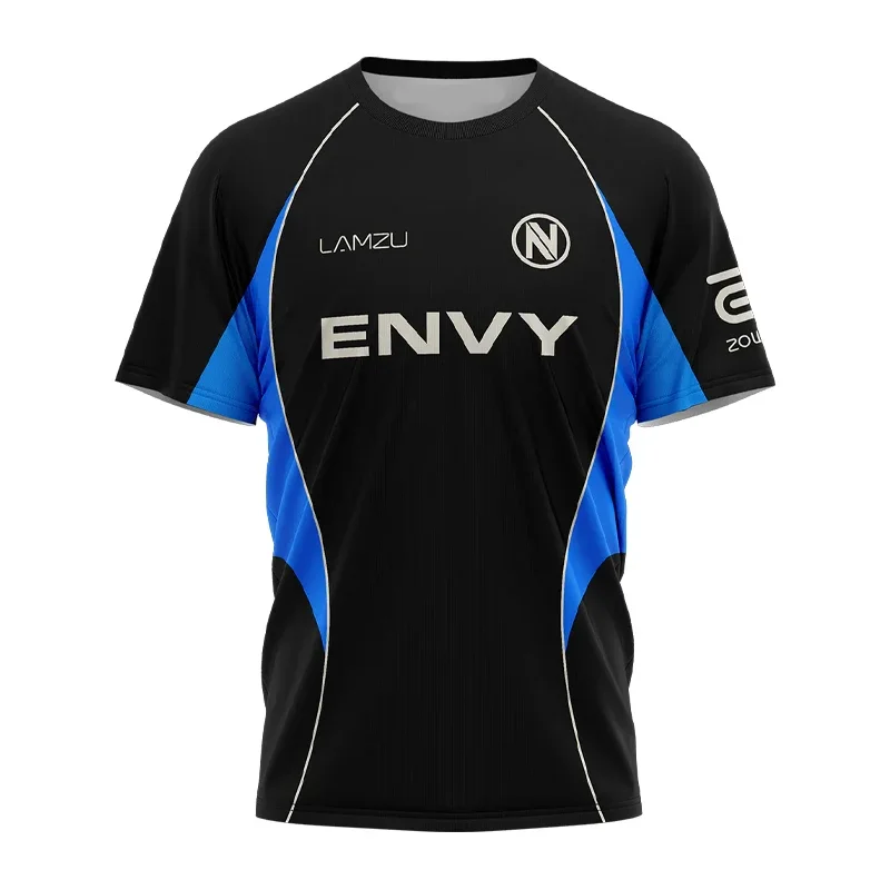 Футболка ENVY 2026 PRO JERSEY для киберспорта (мужская/женская) VALORANT ROSSY POPPIN KEZNIT DEMON1 EGGSTERR, одинаковый размер для фанатов, с возможностью индивидуального дизайна